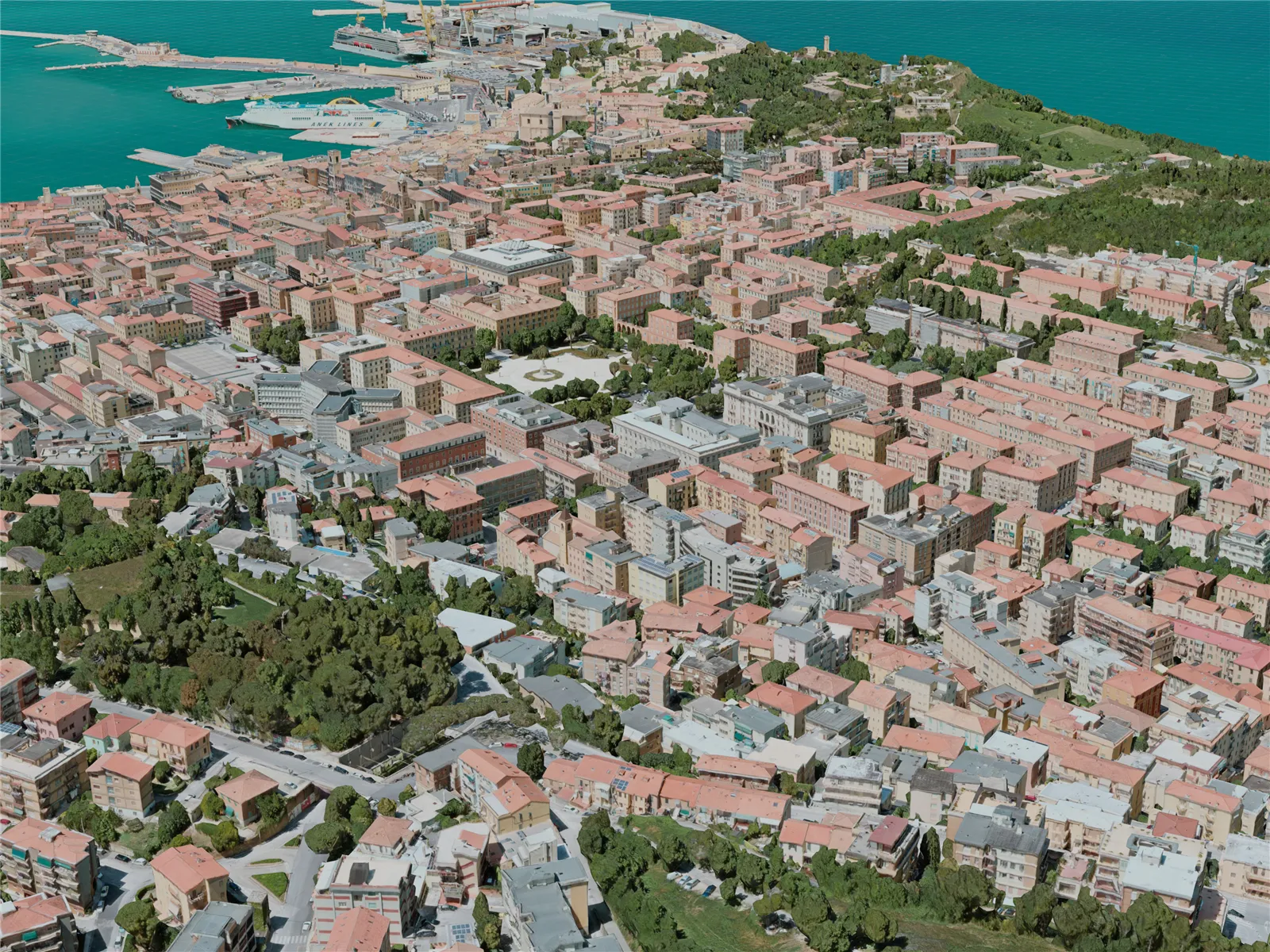Ancona City, Italy (2021) 3D Model main preview