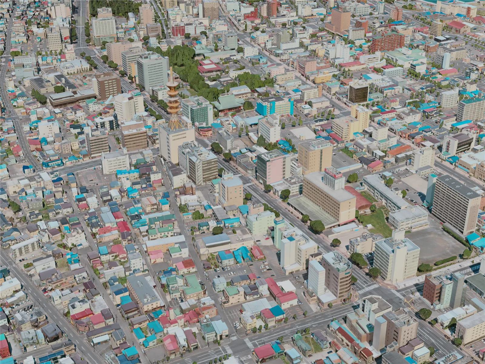 Aomori City, Japan (2021) 3D Model main preview