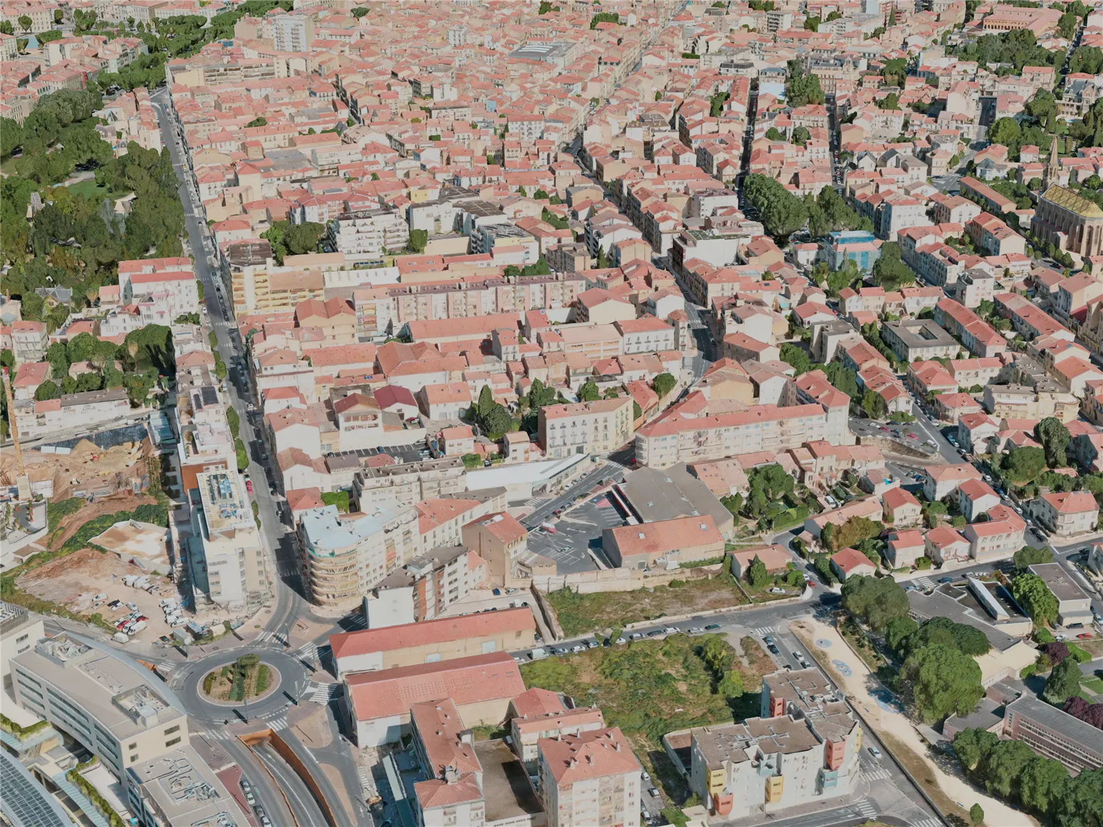 Beziers City, France (2021) 3D Model main preview