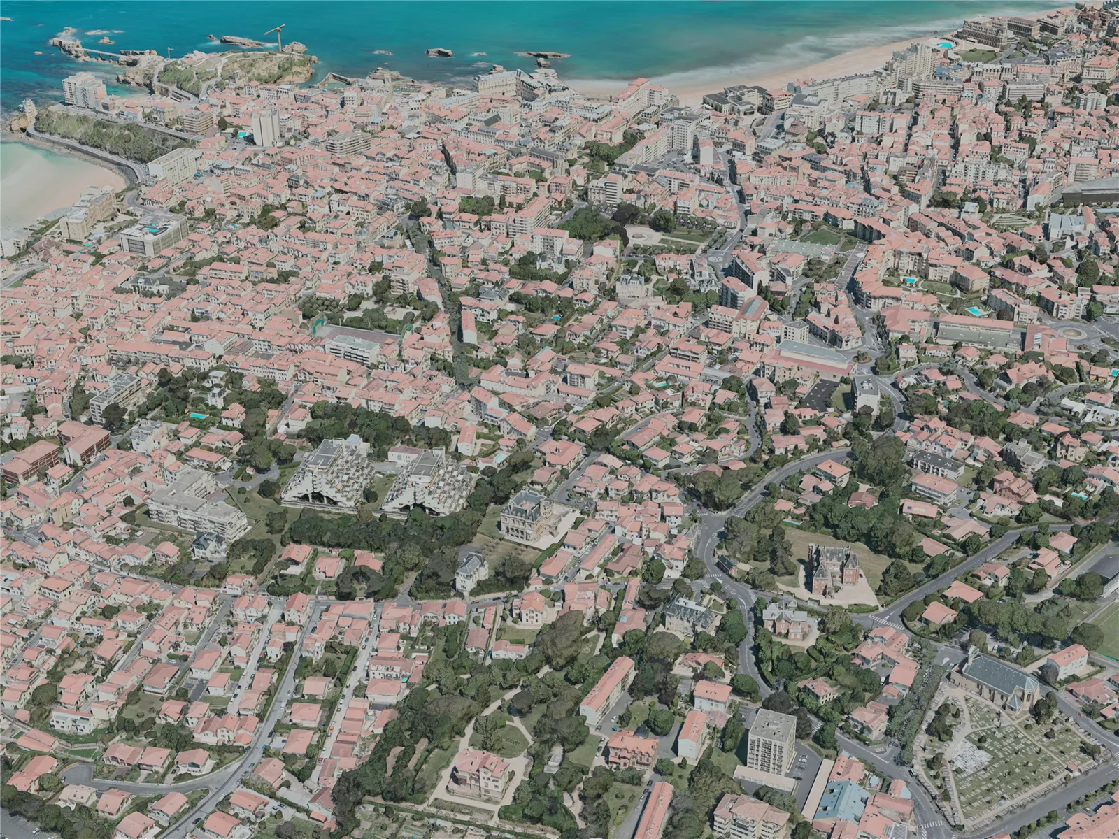Biarritz City, France (2021) 3D Model main preview