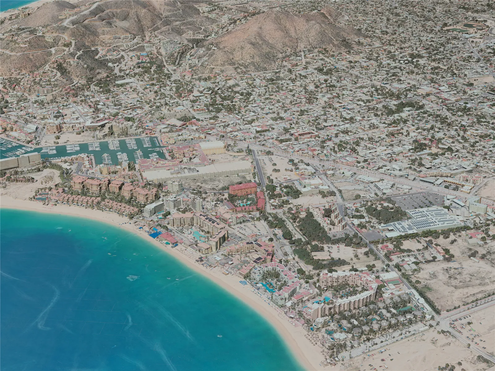 Cabo San Lucas City, Mexico (2021) 3D Model main preview