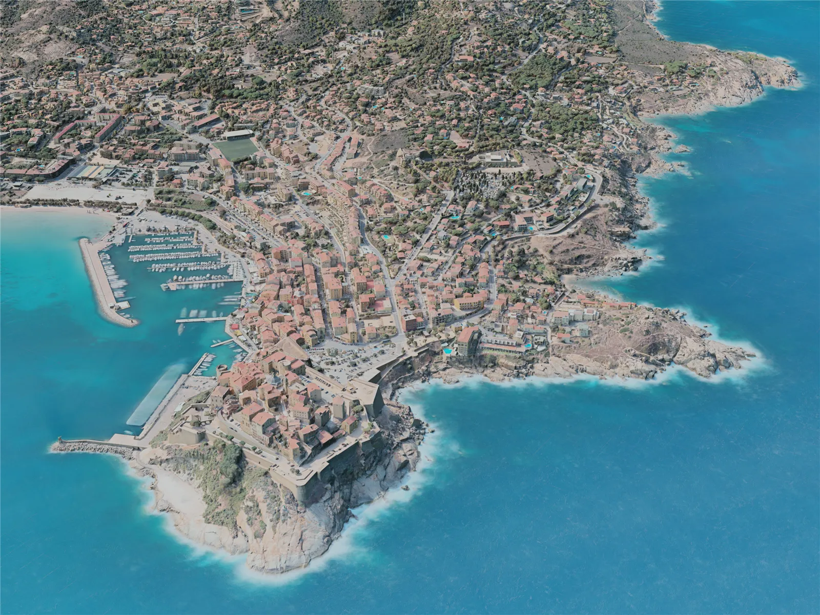Calvi City, France (2021) 3D Model main preview