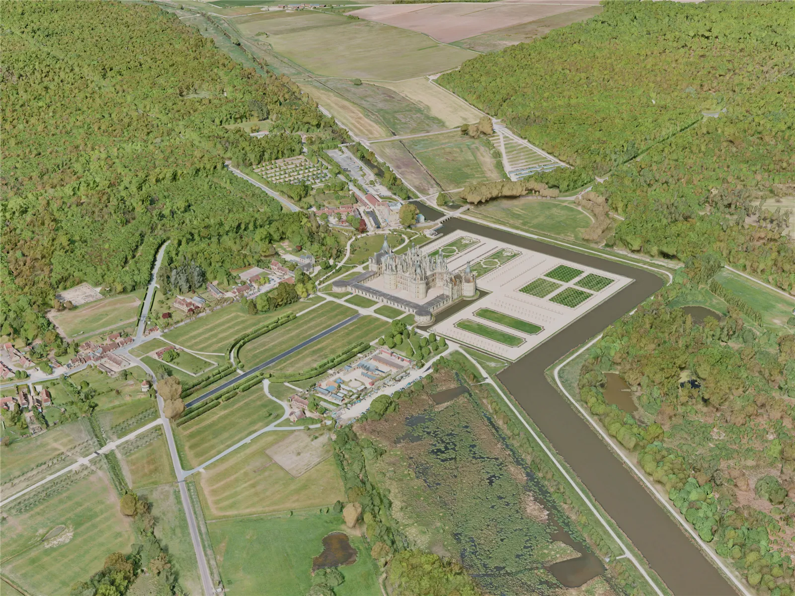 Chambord Castle, France (2021) 3D Model main preview
