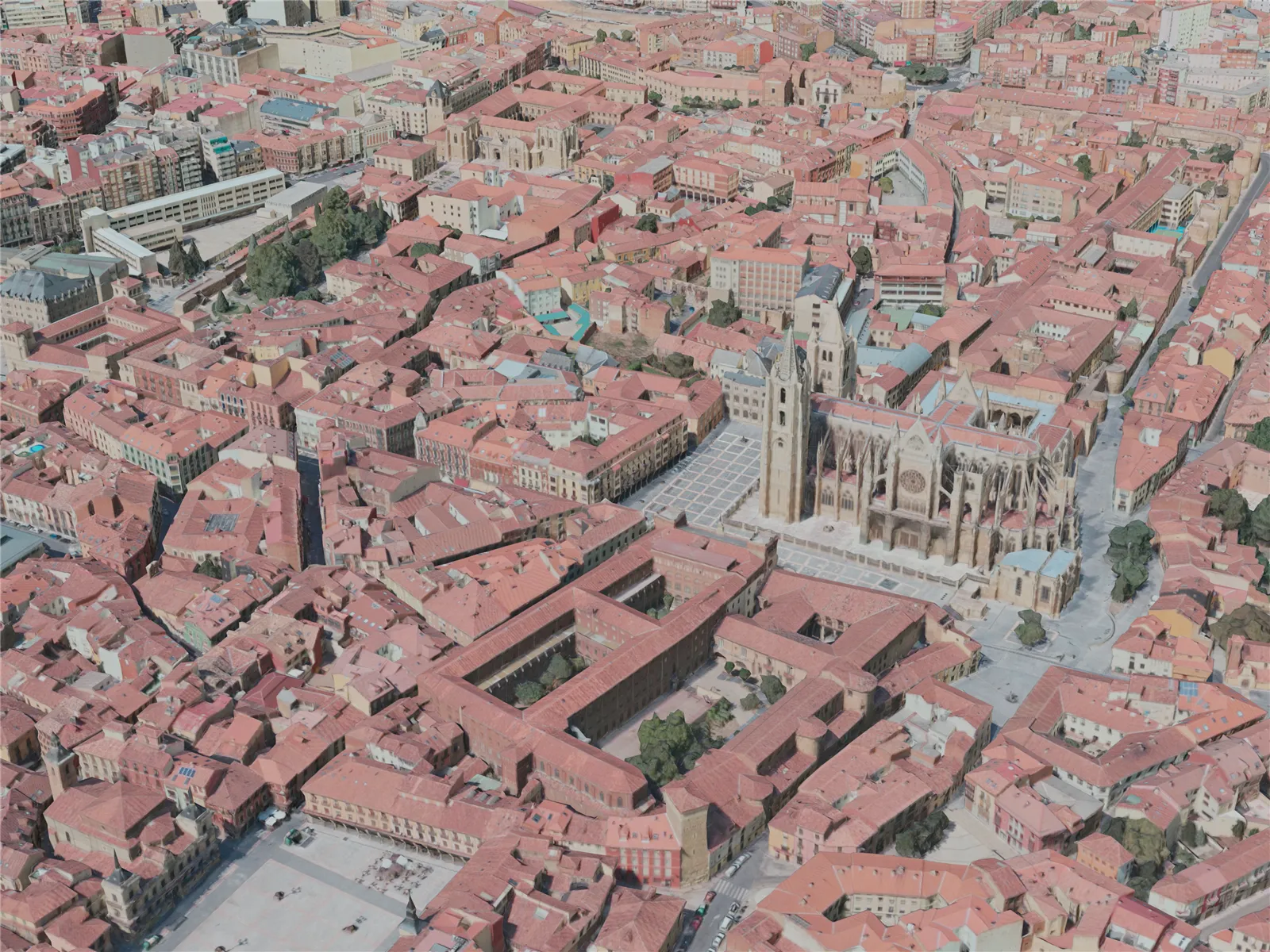 Leon City, Spain (2021) 3D Model main preview