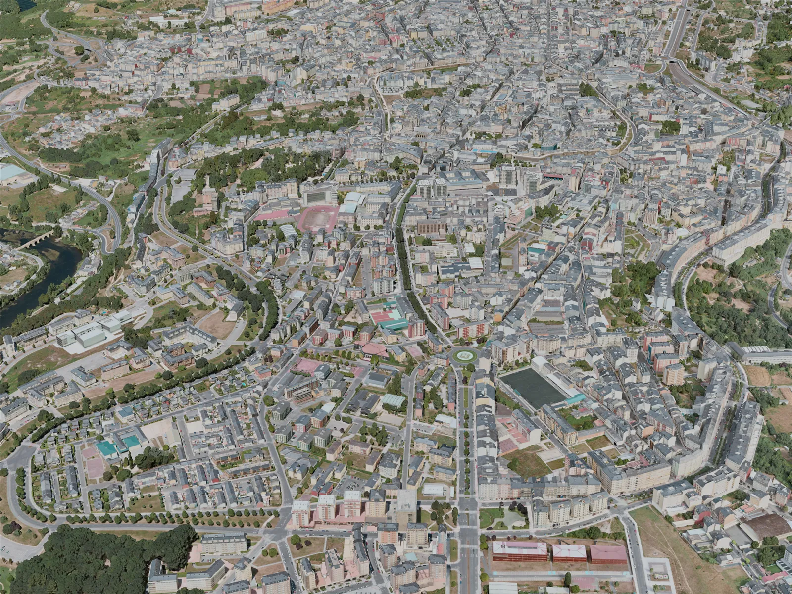 Lugo City, Spain (2021) 3D Model main preview