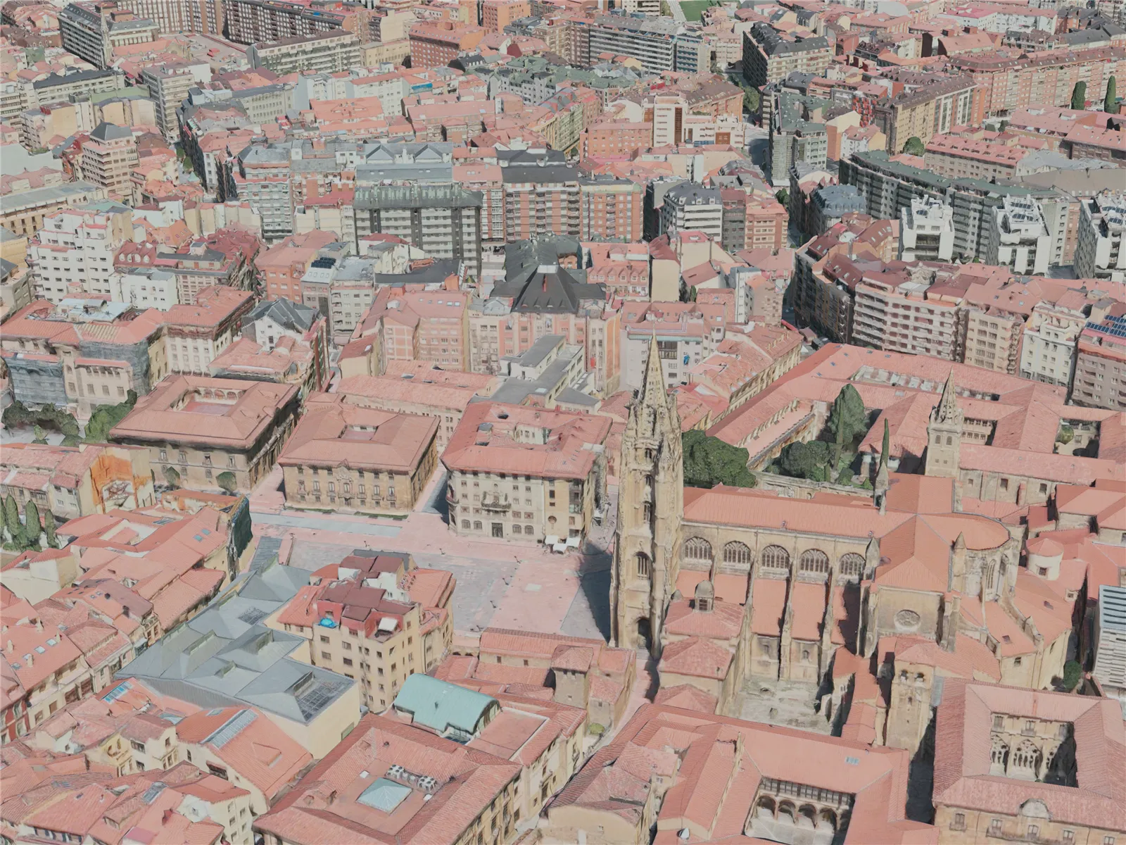 Oviedo City, Spain (2021) 3D Model main preview