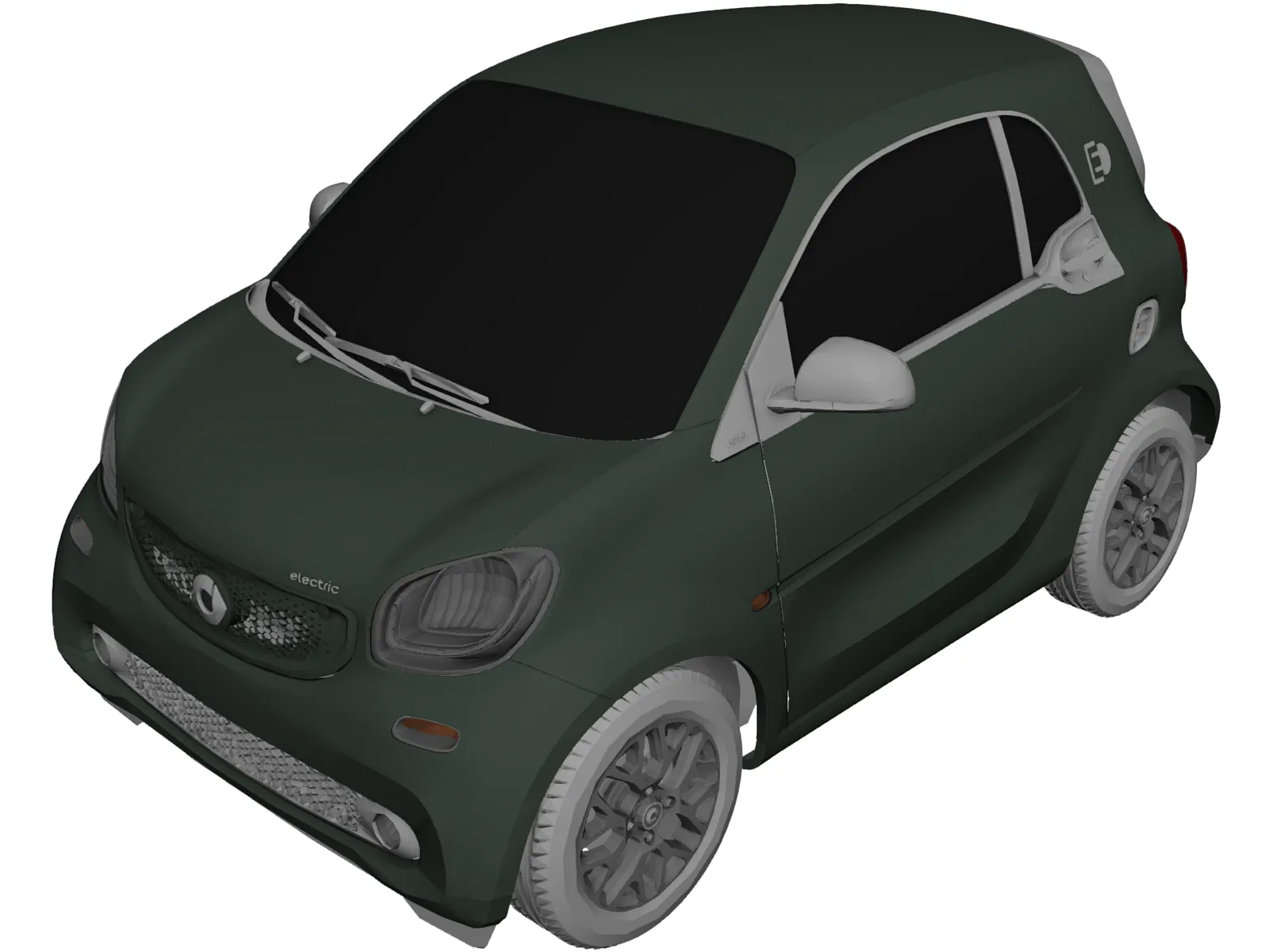 Smart EQ ForTwo (2017) 3D Model main preview