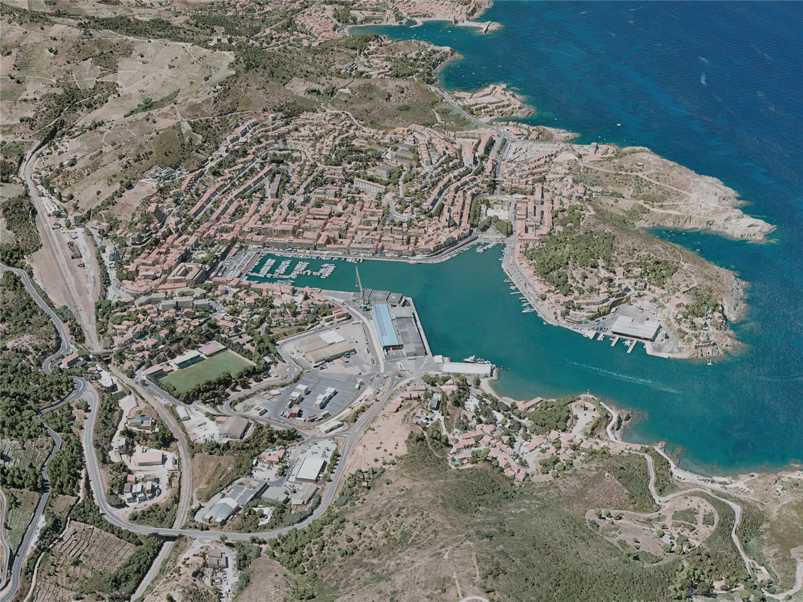 Collioure City, France (2021) 3D Model main preview