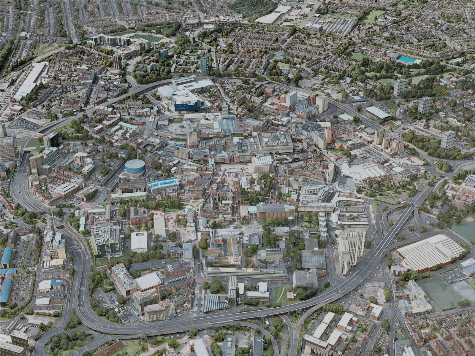 Coventry City, UK (2021) 3D Model main preview
