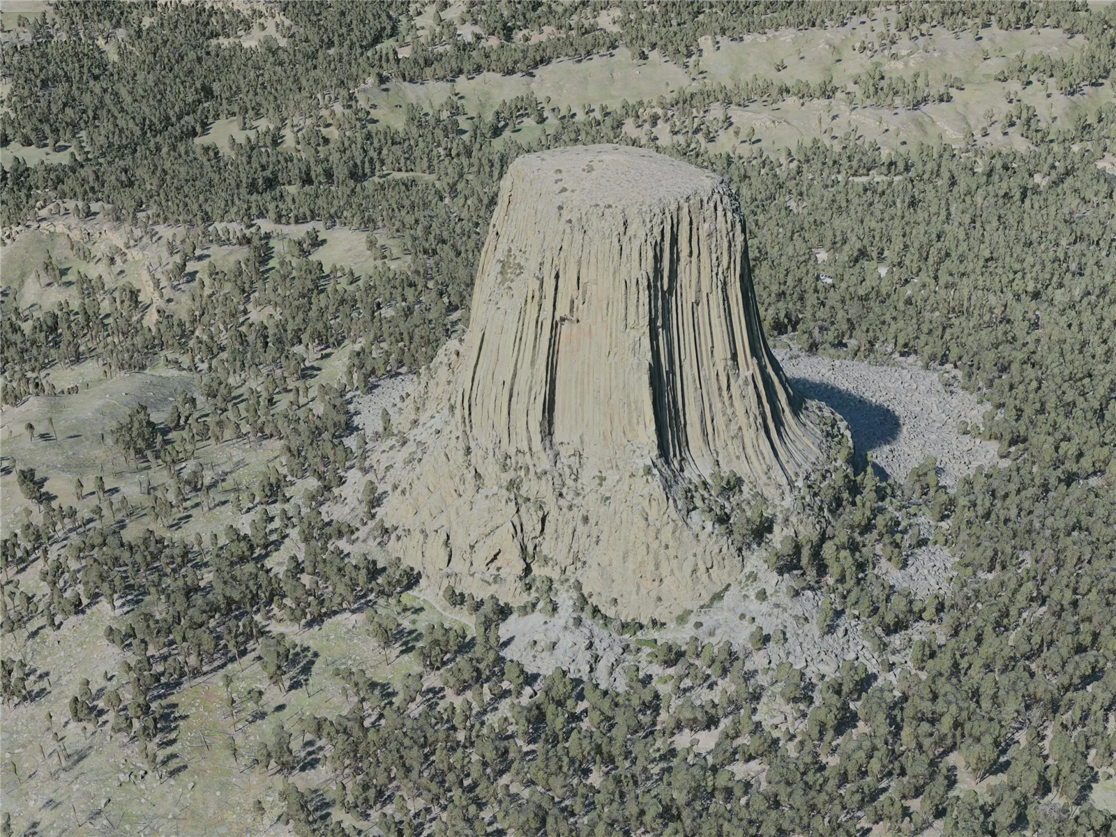 Devils Tower, USA (2021) 3D Model main preview