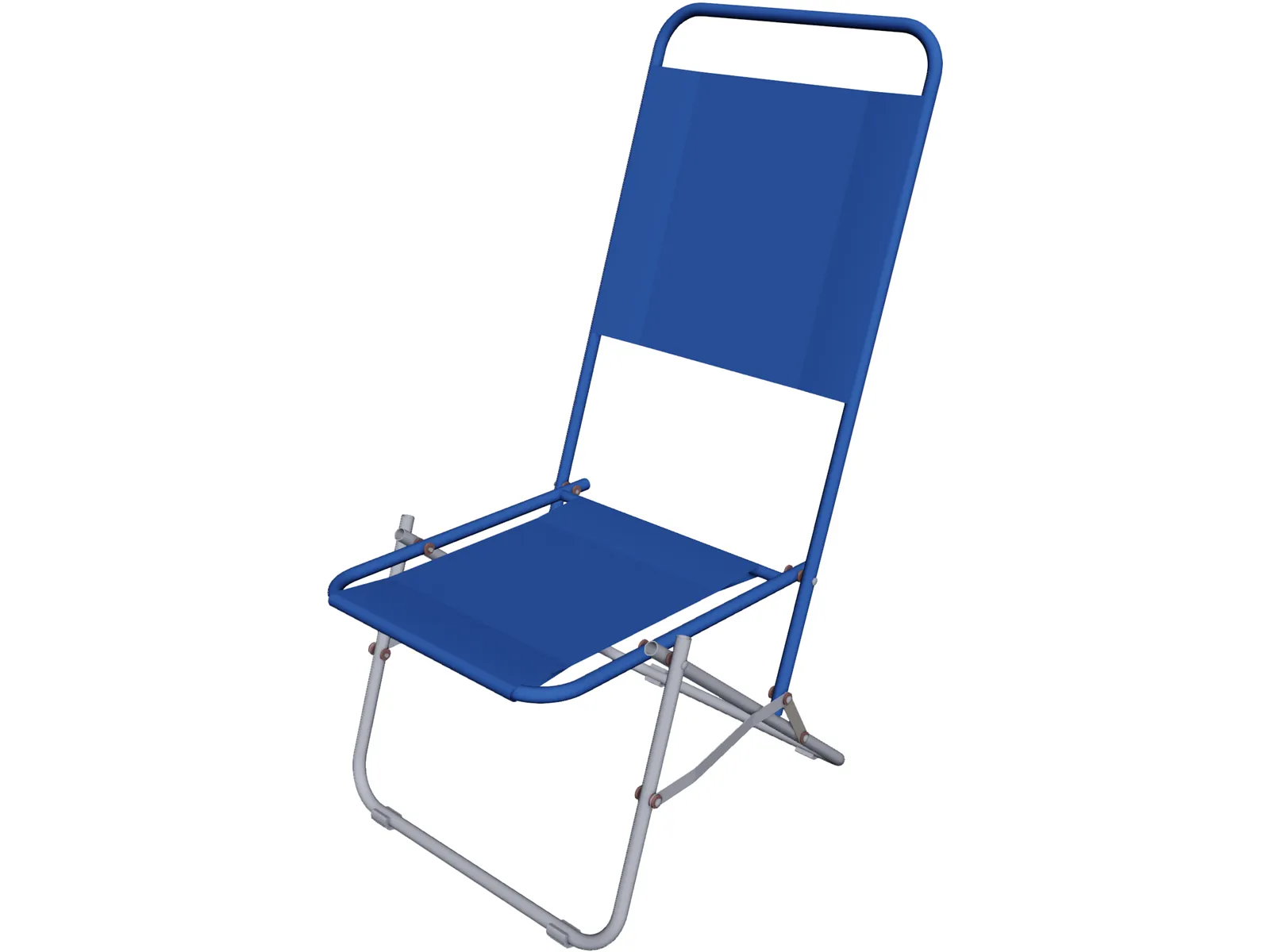 Folding Chair 3D Model main preview