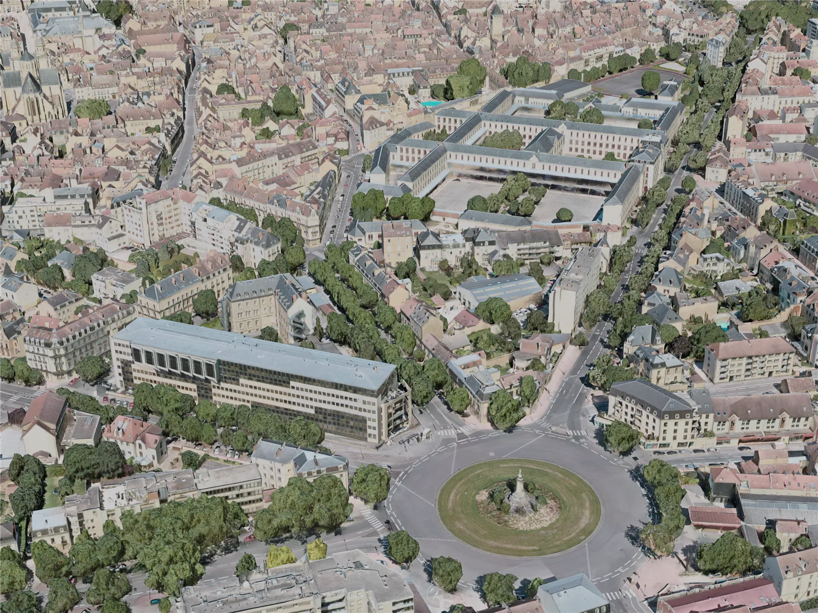 Dijon City, France (2021) 3D Model main preview