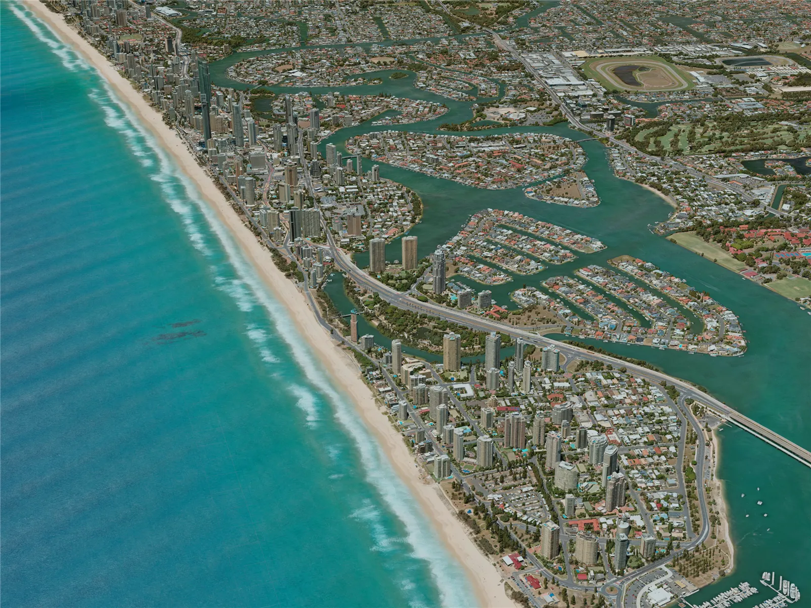 Gold Coast City, Australia (2021) 3D Model main preview