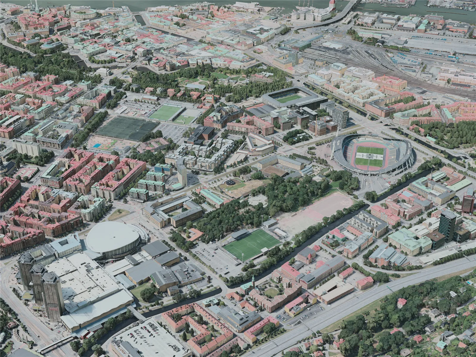 Gothenburg City, Sweden (2021) 3D Model main preview