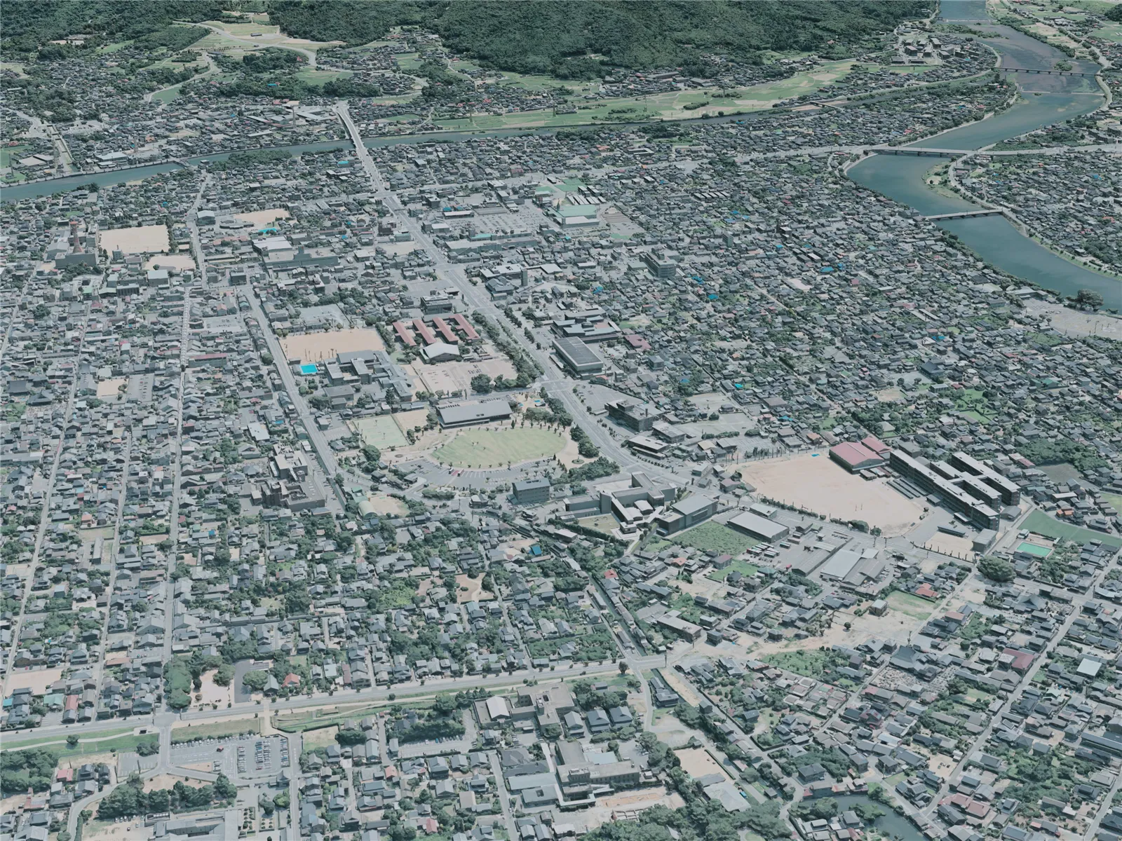 Hagi City, Japan (2021) 3D Model main preview