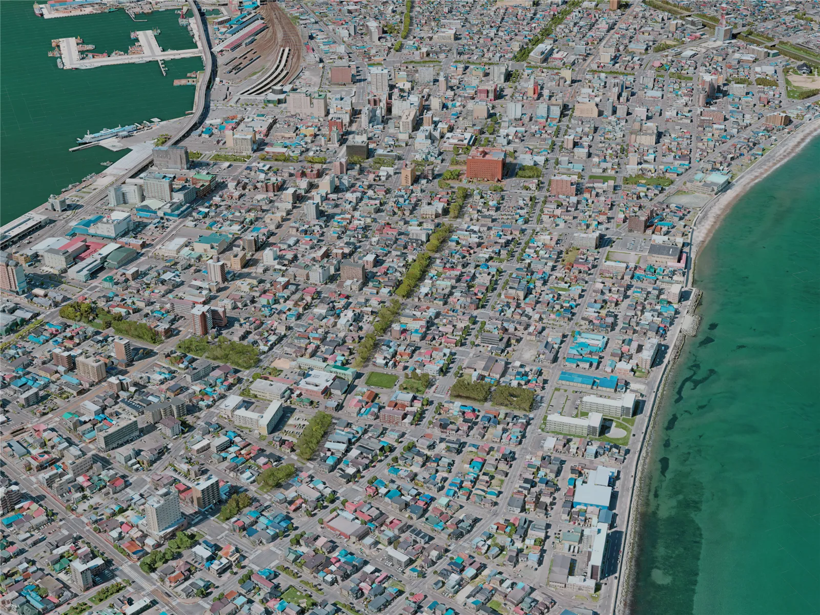 Hakodate City, Japan (2021) 3D Model main preview