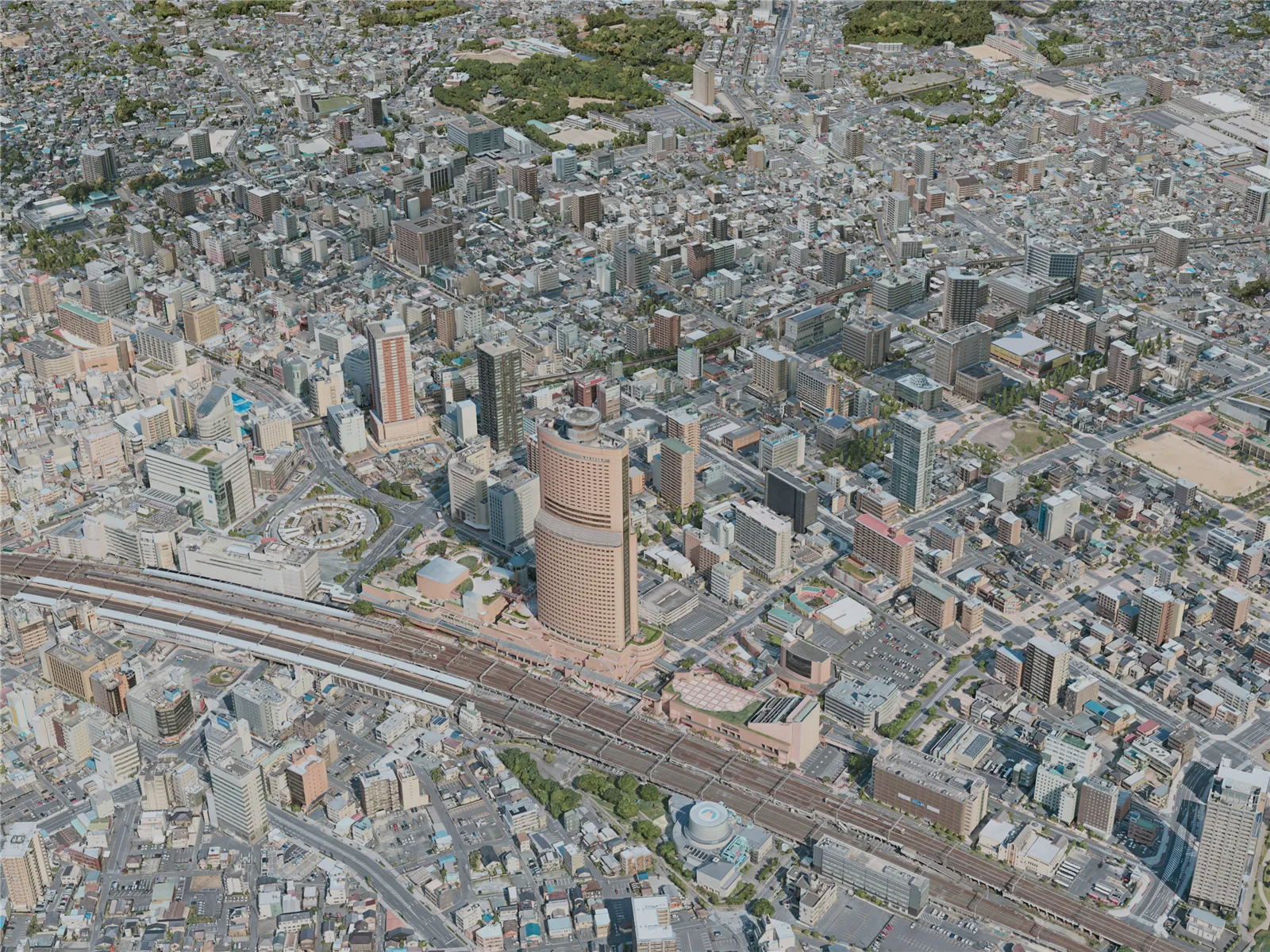 Hamamatsu City, Japan (2021) 3D Model main preview