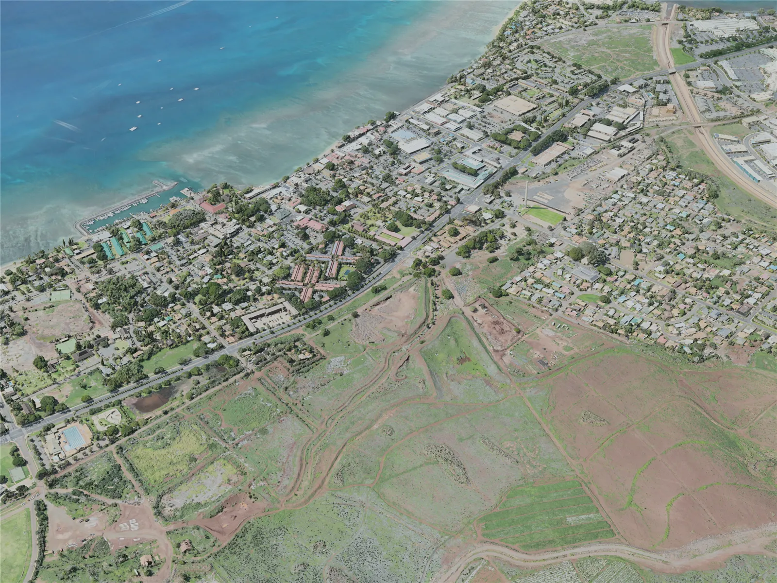Lahaina City, USA (2021) 3D Model main preview