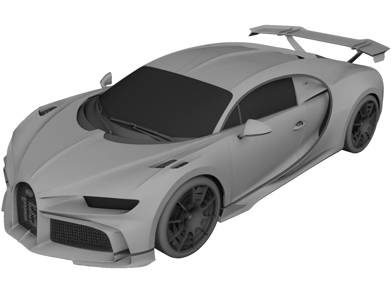 Bugatti Chiron Pur Sport (2021) 3D Model main preview