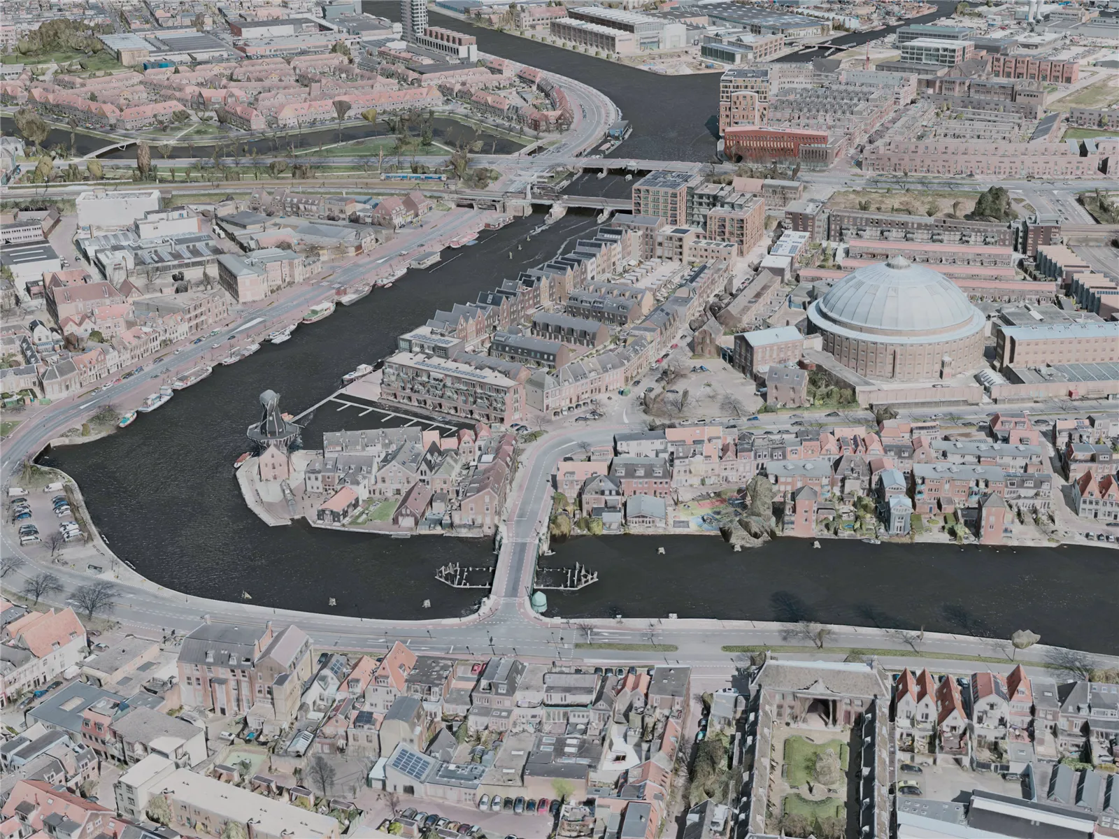 Haarlem City, Netherlands (2021) 3D Model main preview