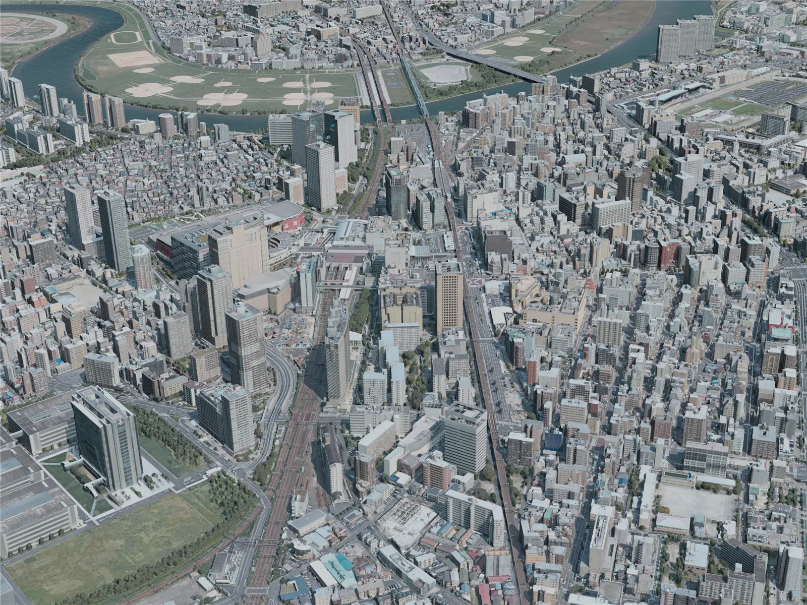 Kawasaki City, Japan (2021) 3D Model main preview