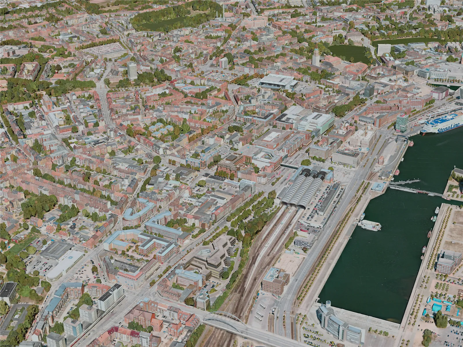 Kiel City, Germany (2021) 3D Model main preview