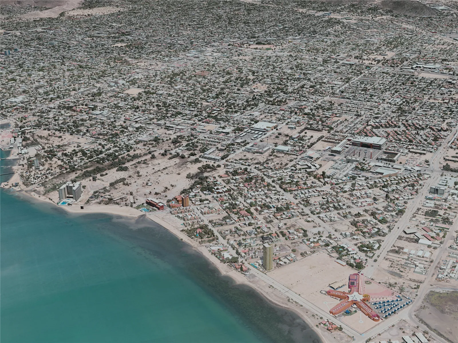 La Paz City, Mexico (2021) 3D Model main preview