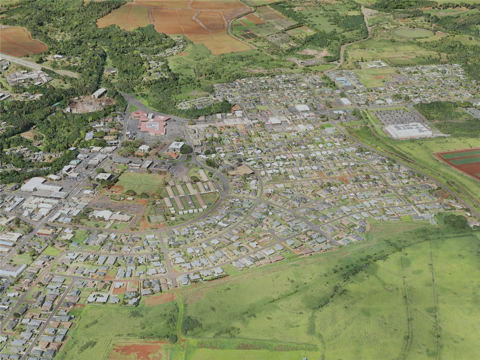 Lihue City, USA (2021) 3D Model main preview