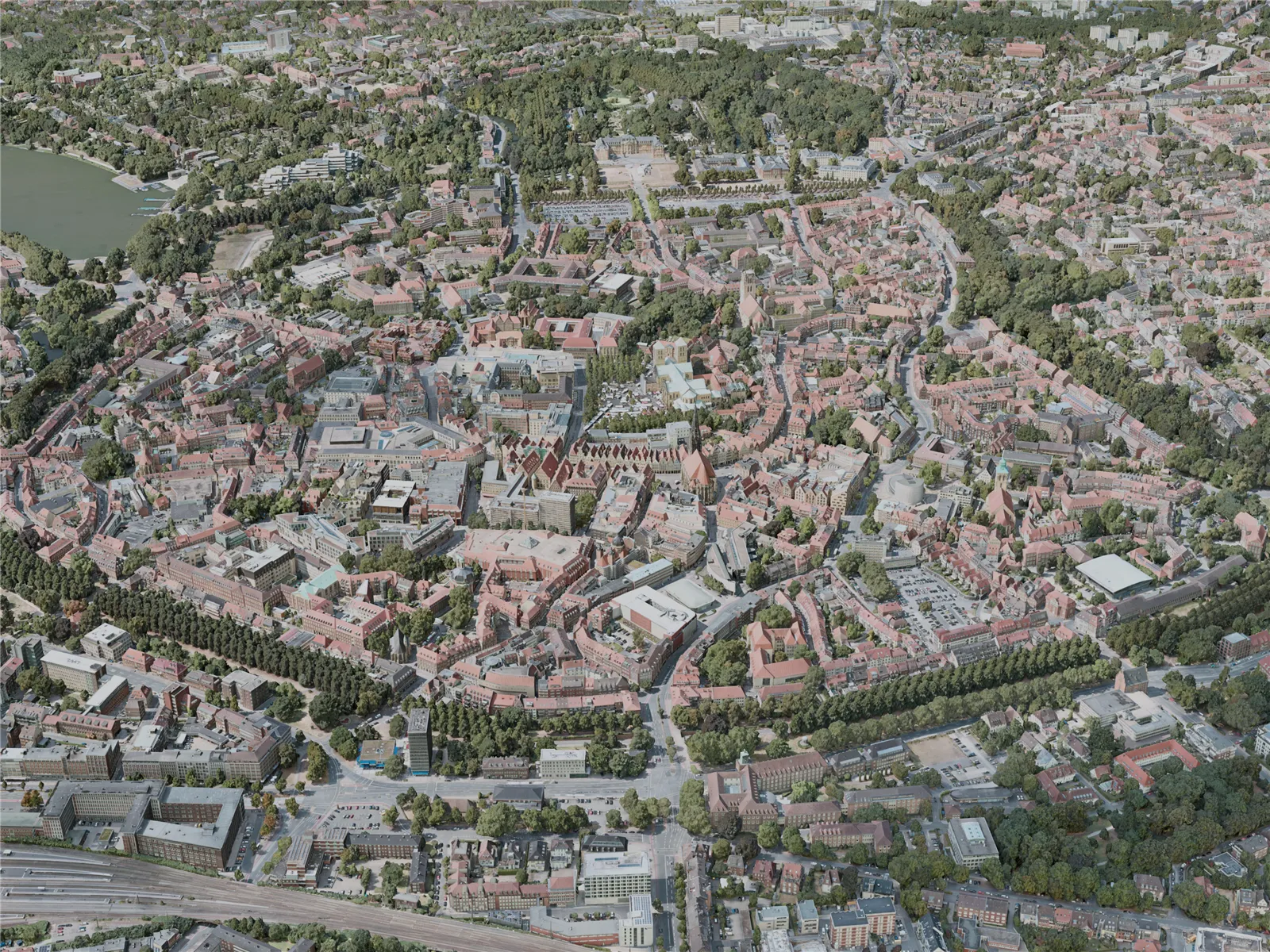 Munster City, Germany (2021) 3D Model main preview