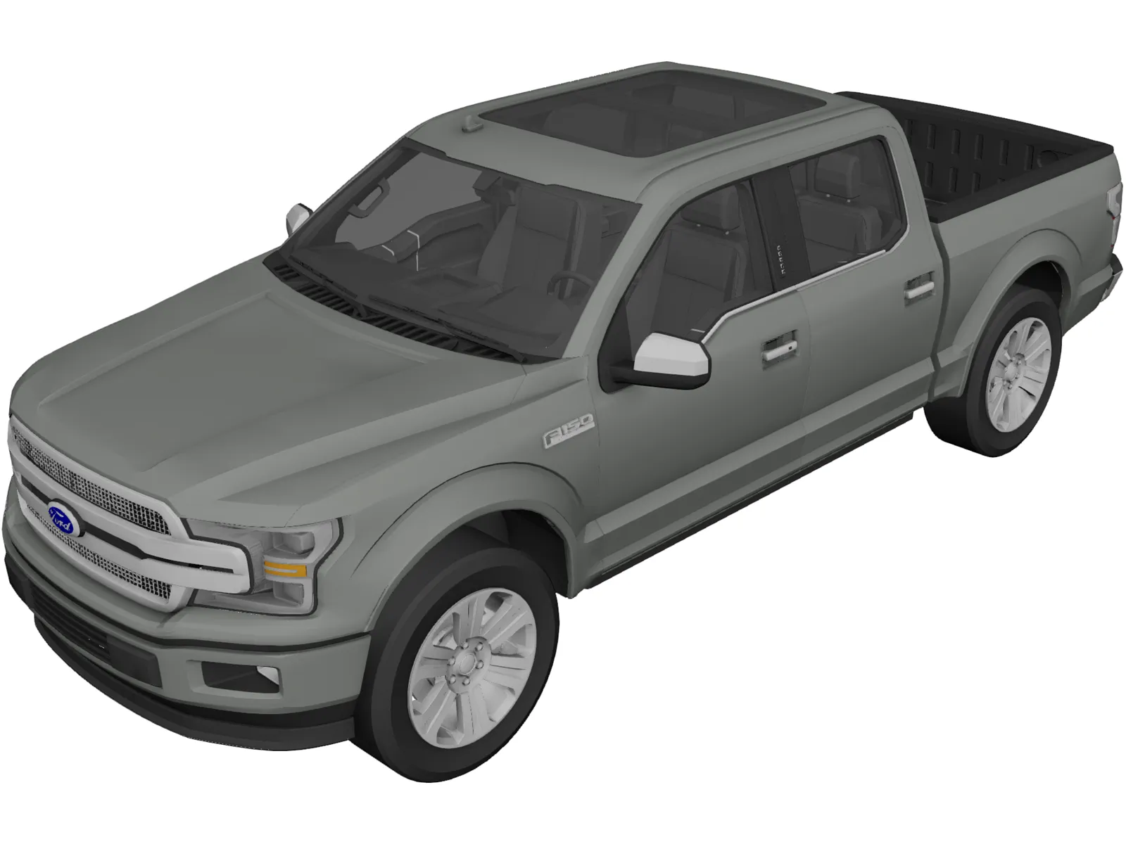 Ford F-150 (2018) 3D Model main preview