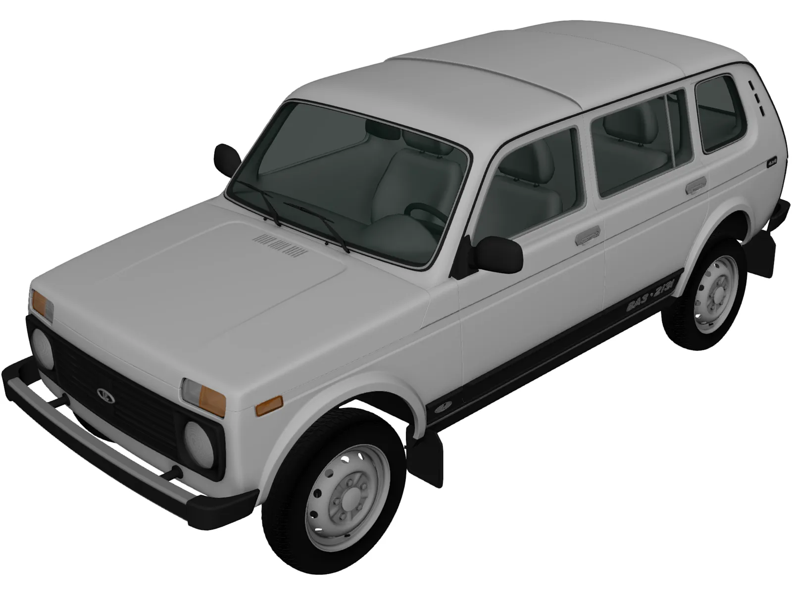 VAZ-2123 (2012) 3D Model main preview