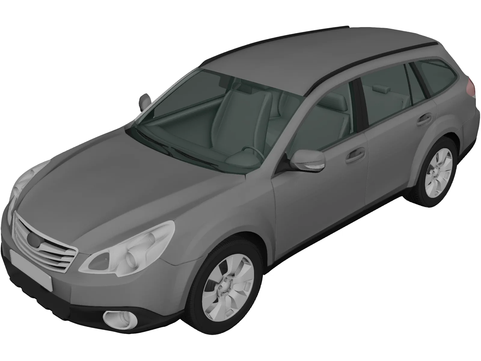 Subaru Outback (2010) 3D Model main preview