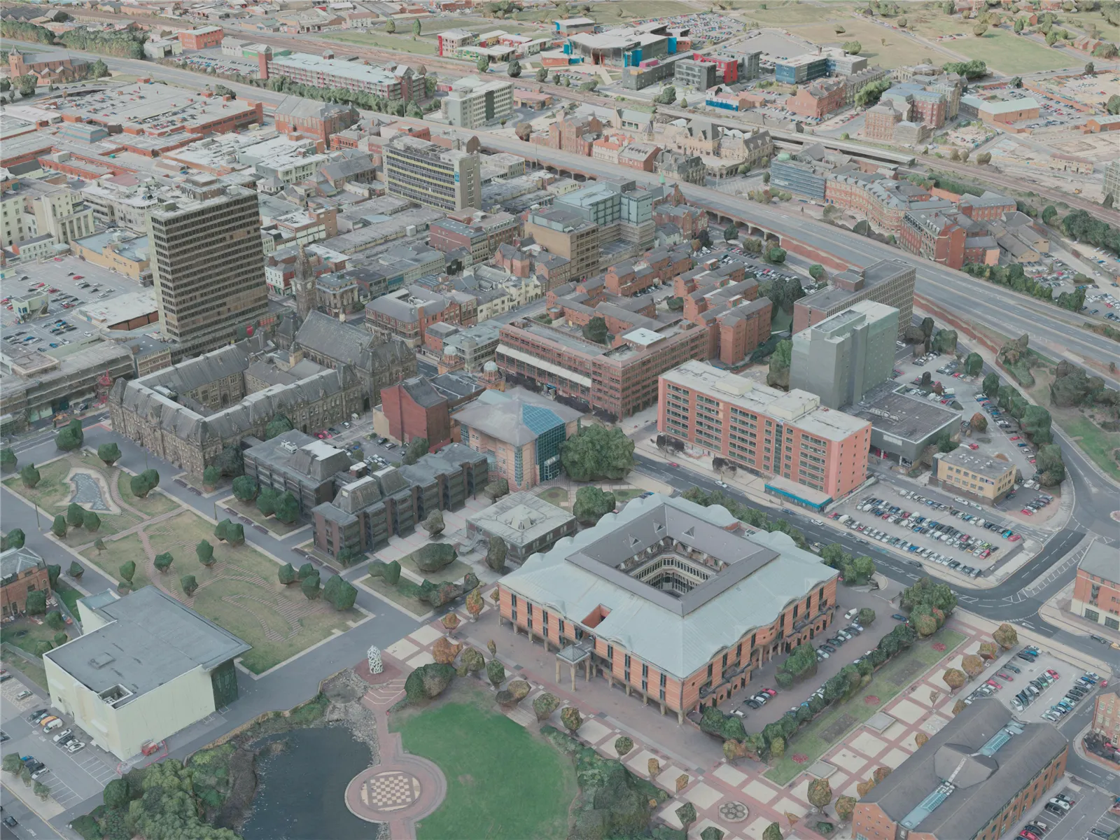 Middlesbrough City, UK (2021) 3D Model main preview