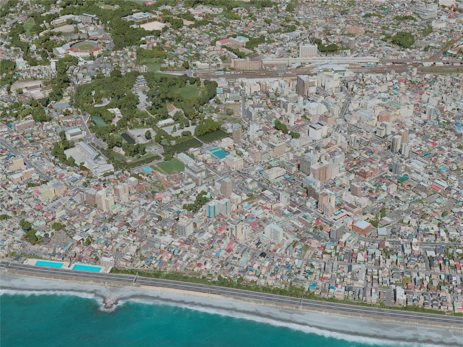 Odawara City, Japan (2021) 3D Model main preview