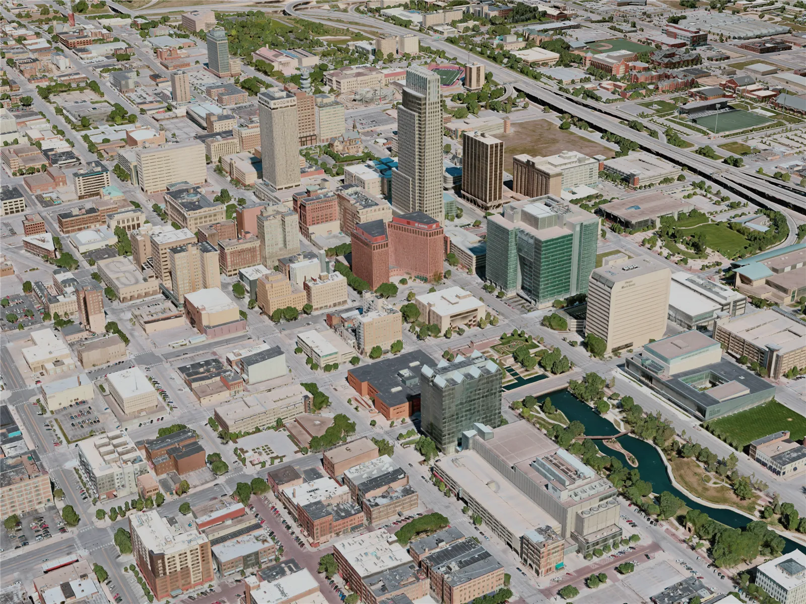 Omaha City, USA (2021) 3D Model main preview