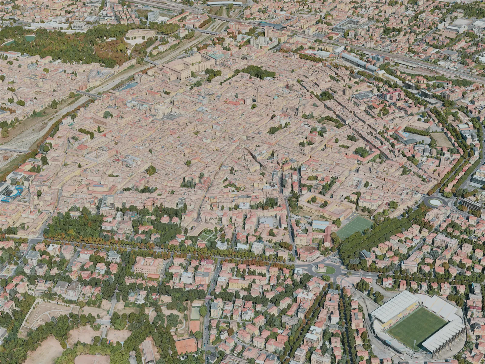 Parma City, Italy (2021) 3D Model main preview