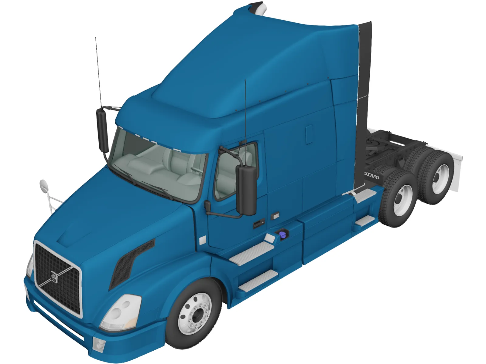 Volvo VNL 630 Sleeper (2015) 3D Model main preview