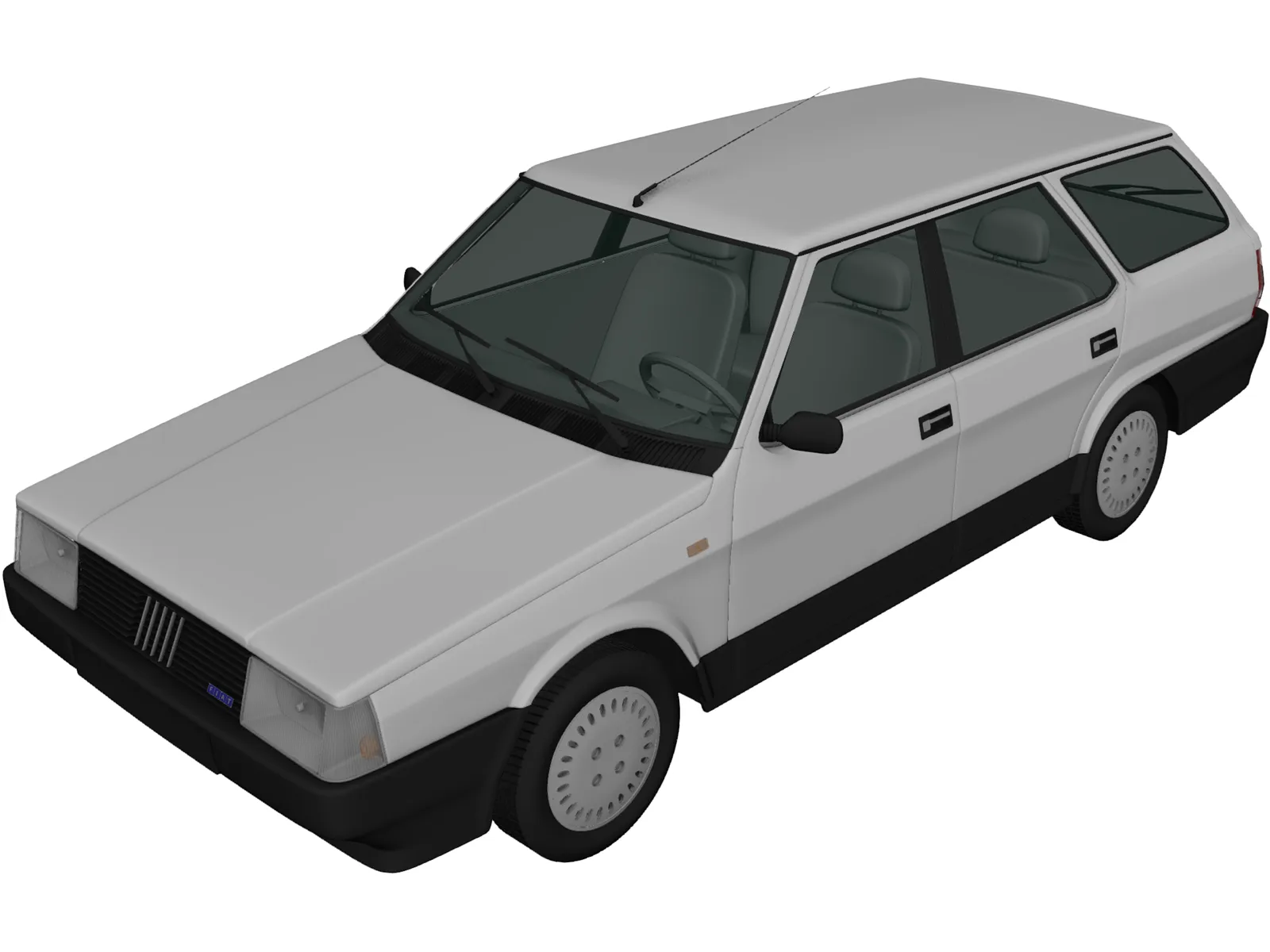 Fiat Regata Station Wagon (1987) 3D Model main preview