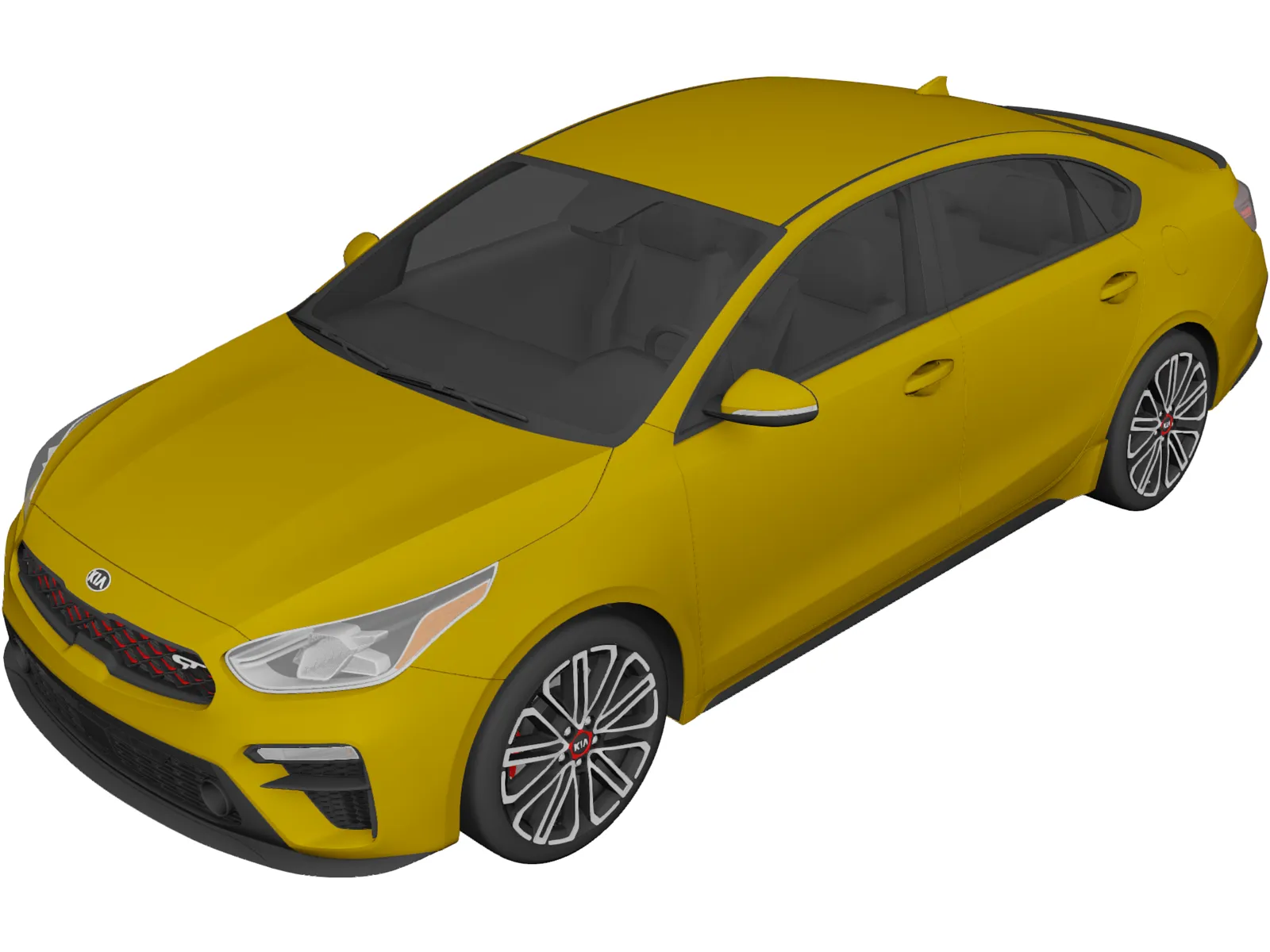 Kia Forte GT (2019) 3D Model main preview