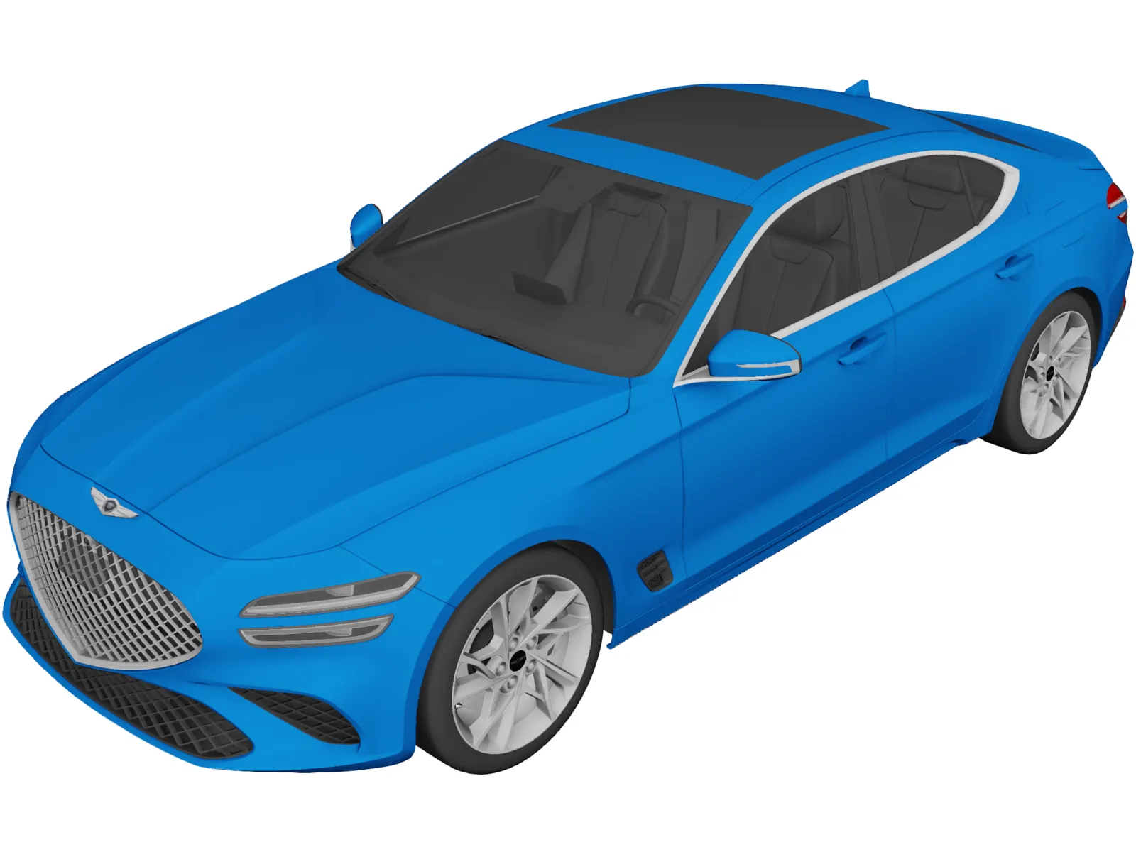 Genesis G70 (2021) 3D Model main preview