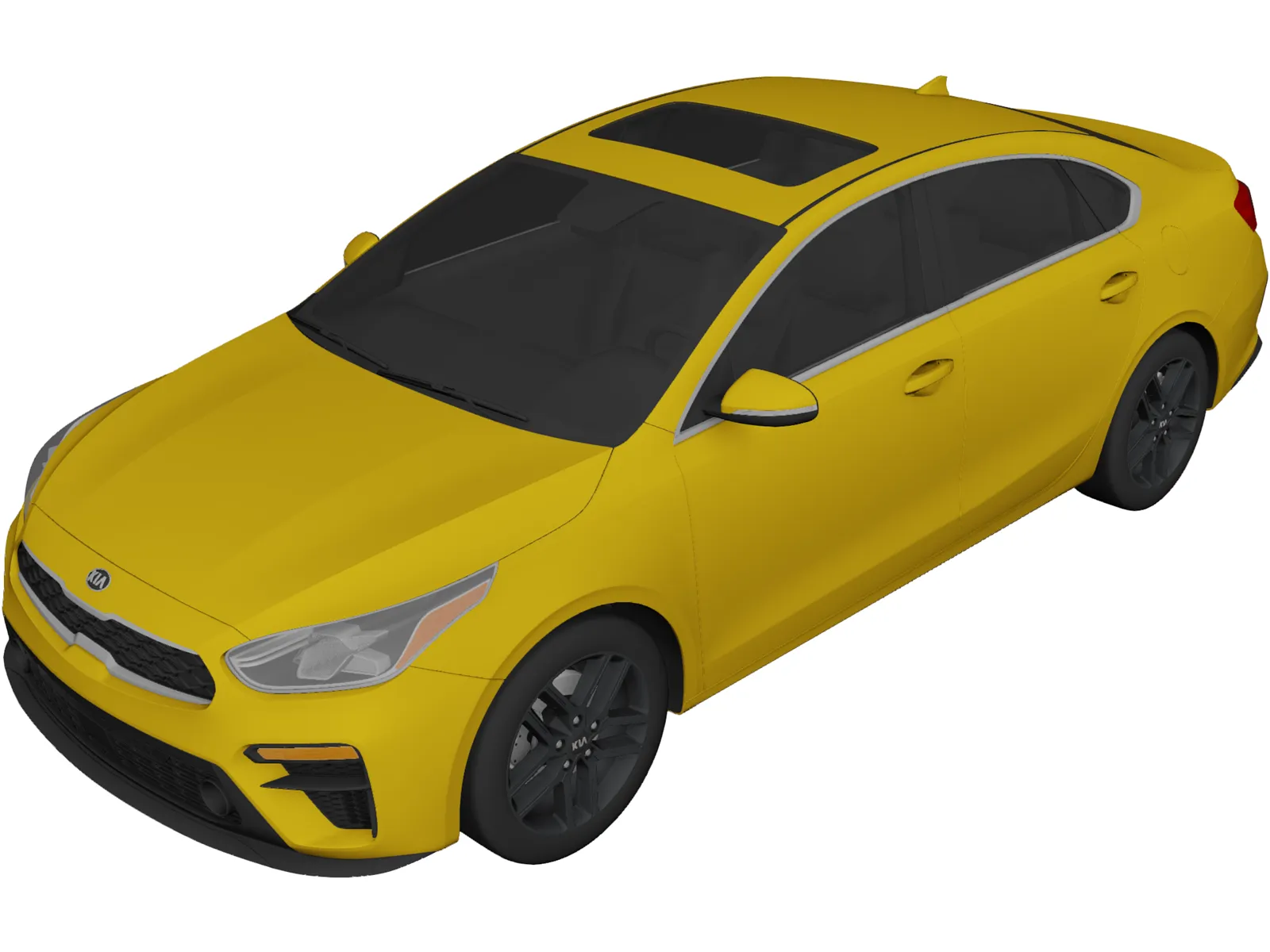 Kia Forte (2019) 3D Model main preview