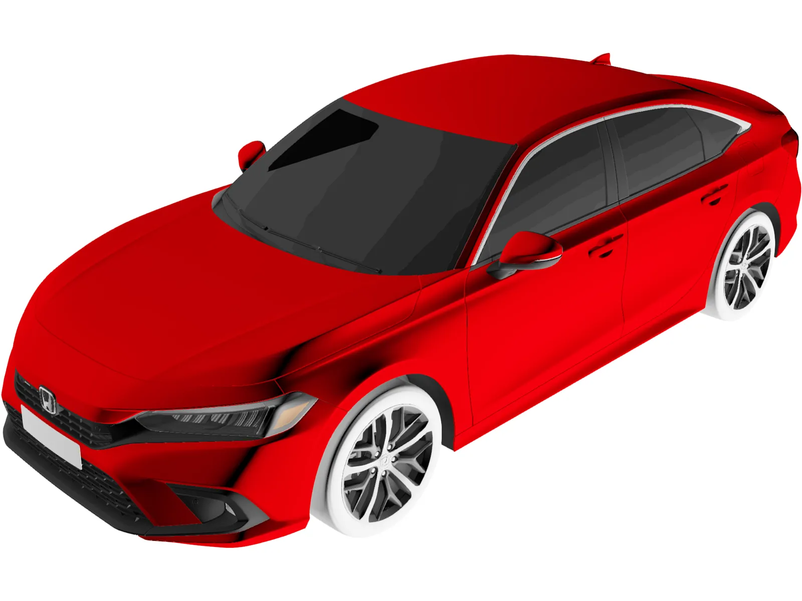Honda Civic Sedan (2022) 3D Model main preview