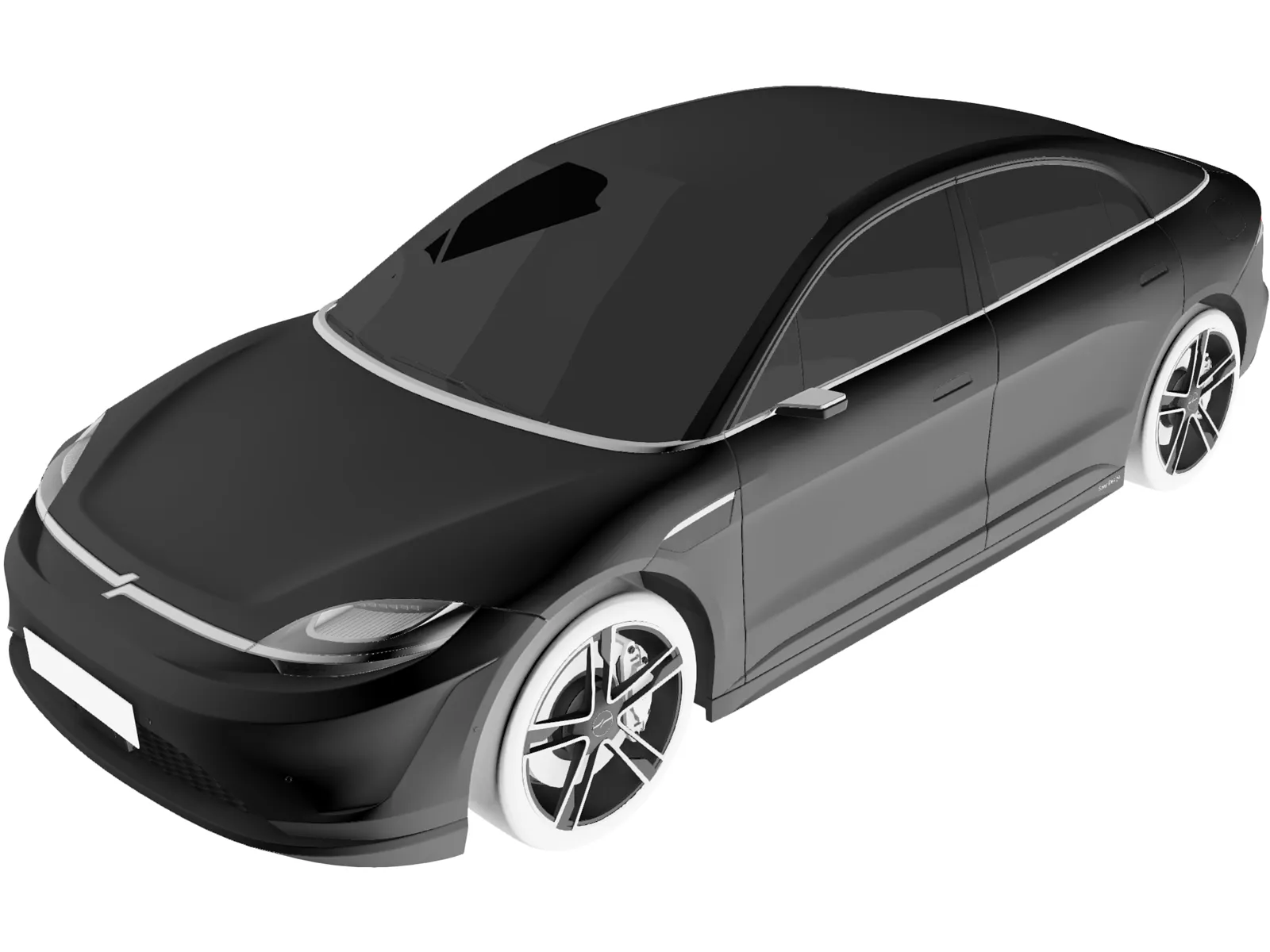 Sony Vision S (2020) 3D Model main preview
