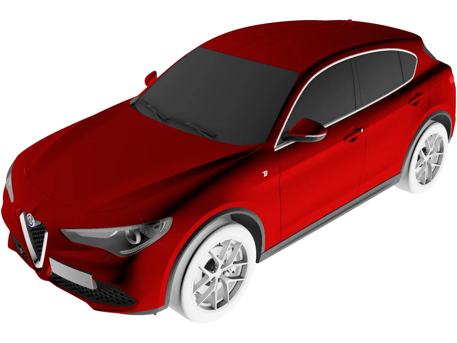Alfa Romeo Stelvio TI (2020) 3D Model main preview