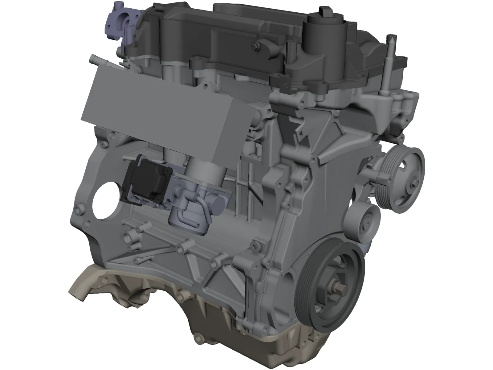 Honda Civic L15B7 Engine 3D Model main preview