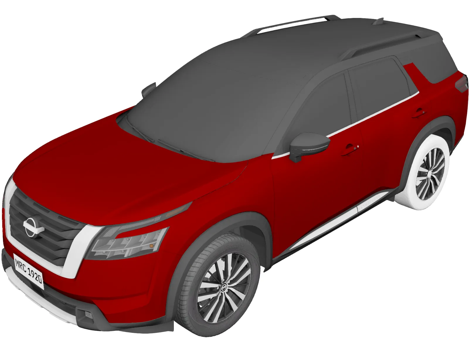 Nissan Pathfinder (2022) 3D Model main preview