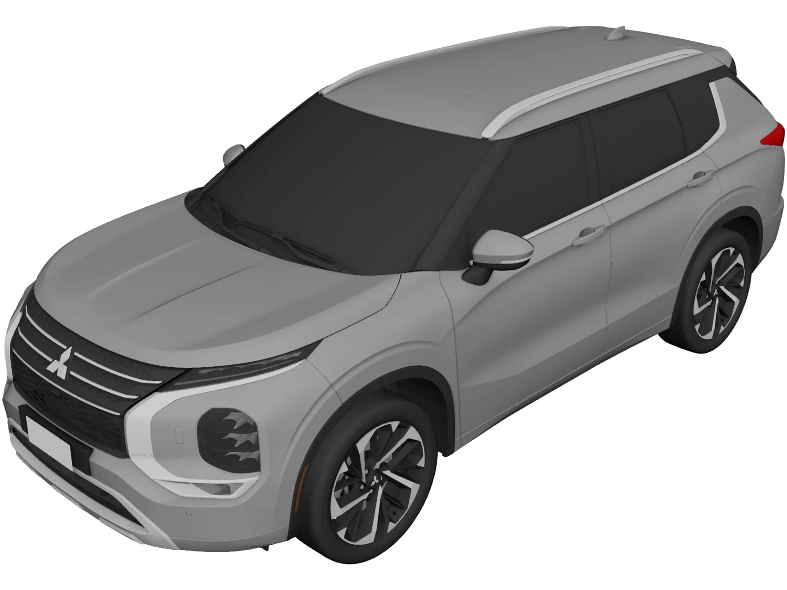 Mitsubishi Outlander (2022) 3D Model main preview