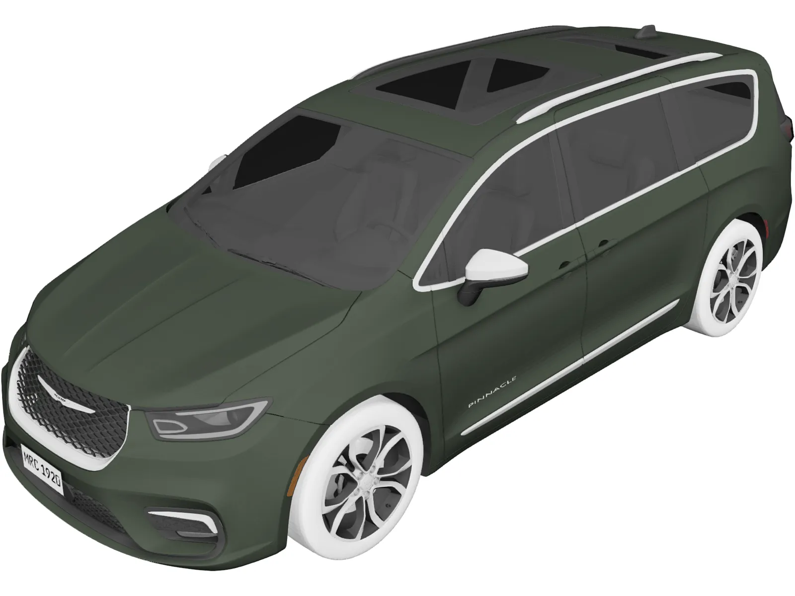 Chrysler Pacifica (2022) 3D Model main preview