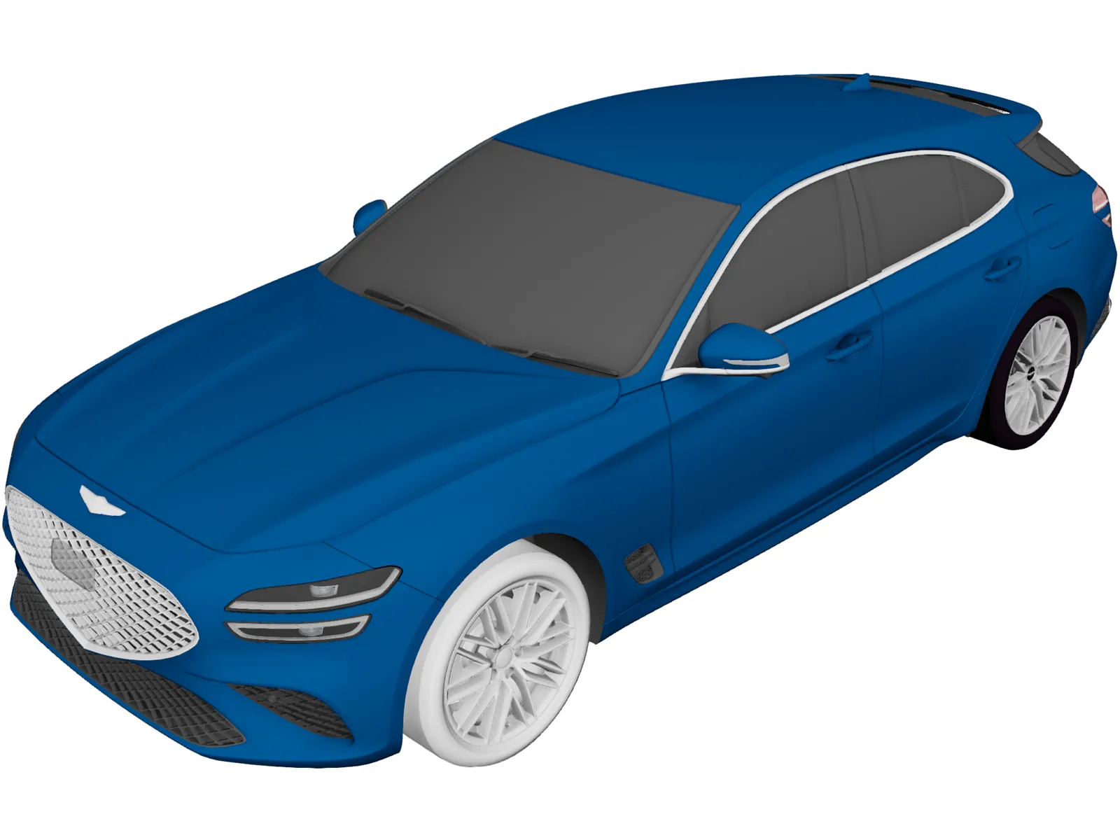 Genesis G70 Shooting Brake (2022) 3D Model main preview