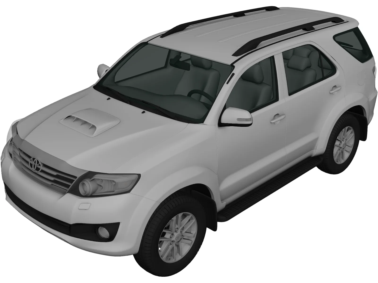 Toyota Fortuner (2012) 3D Model main preview